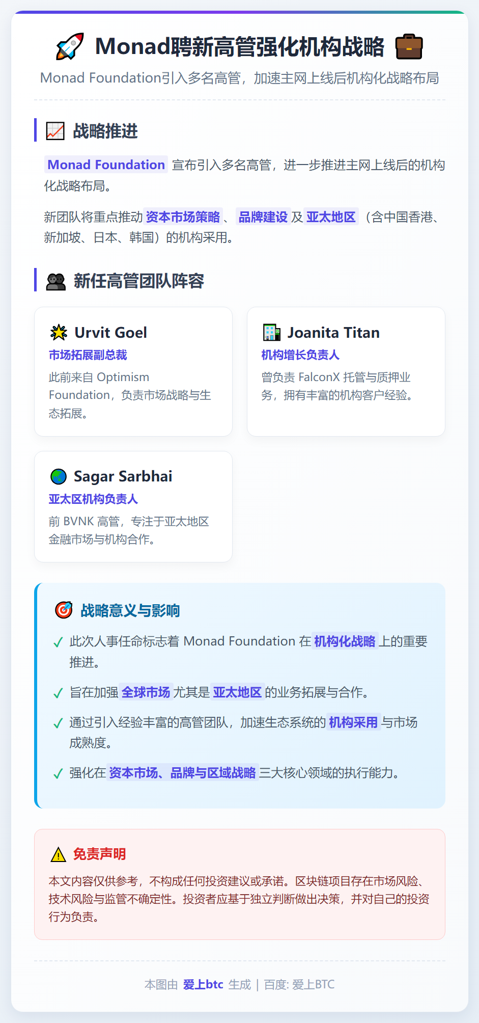 Monad聘新高管强化机构战略