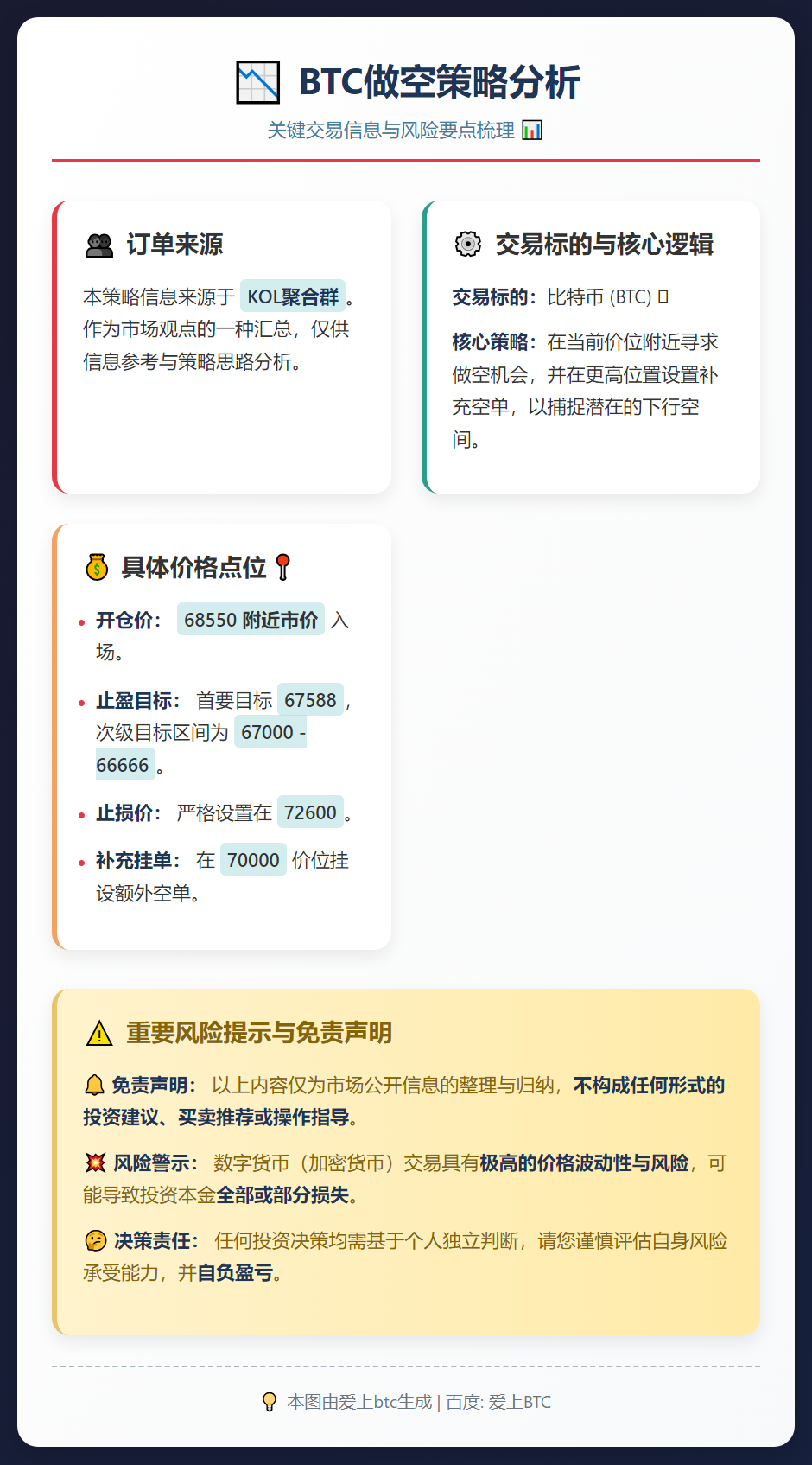 BTC做空策略