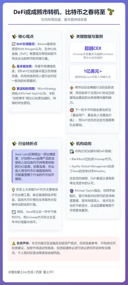 DeFi或成熊市转机，比特币之春将至