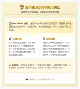 金价重返5000美元关口