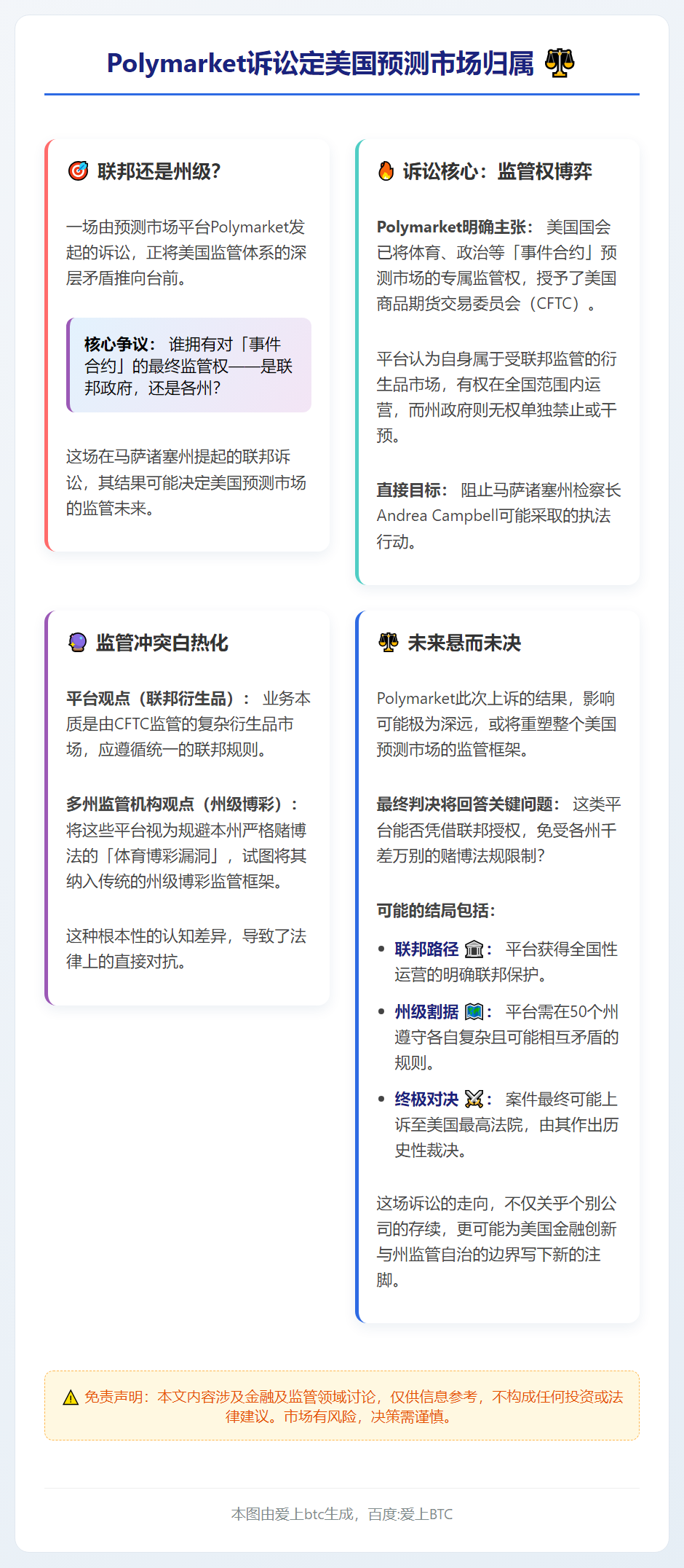 Polymarket诉讼定美国预测市场归属