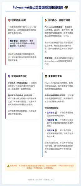 Polymarket诉讼定美国预测市场归属