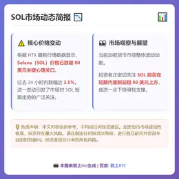 SOL跌破80美元