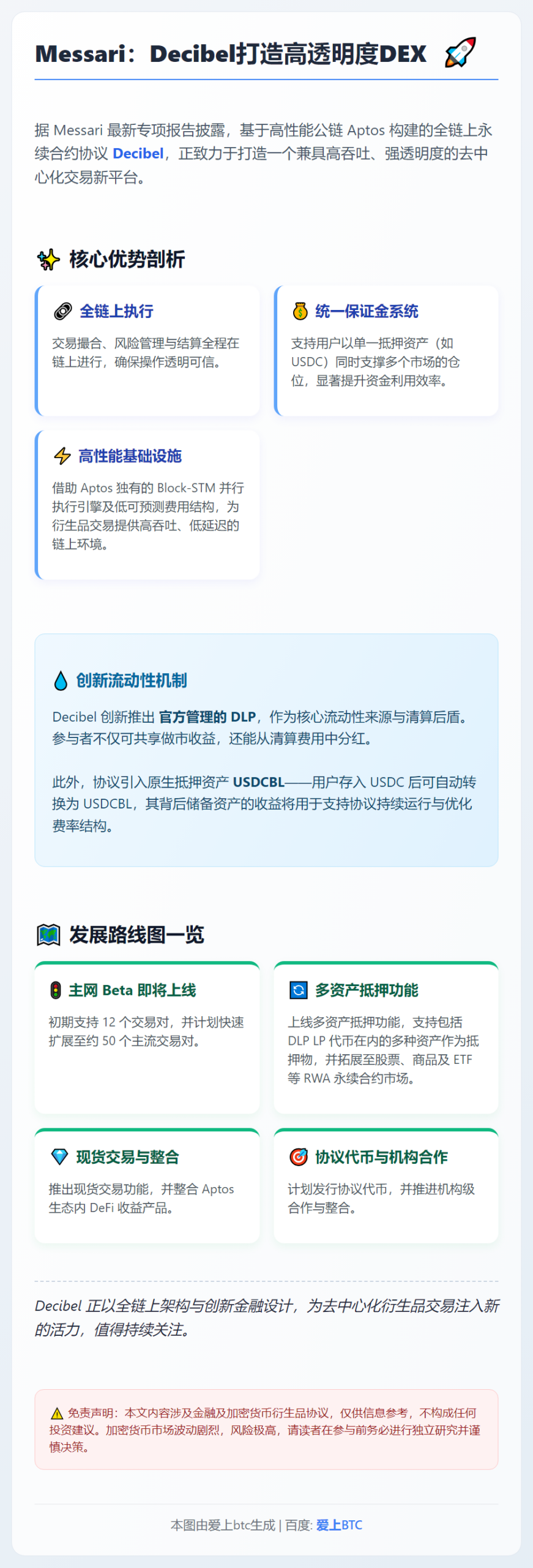 Messari：Decibel打造高透明度DEX