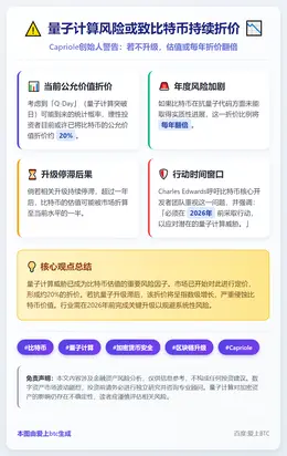 量子计算风险或致比特币持续折价