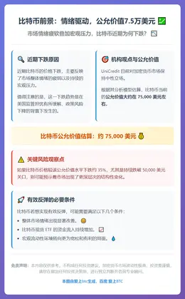 比特币前景：情绪驱动，公允价值7.5万美元