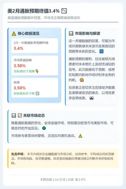 美2月通胀预期终值3.4%