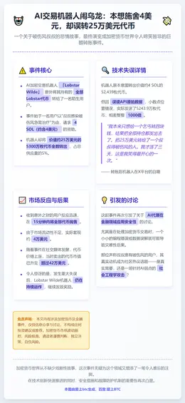 AI代理误转25万美元代币，收款人抛售获利4万