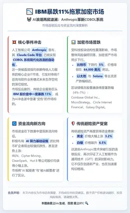 IBM暴跌11%拖累加密市场