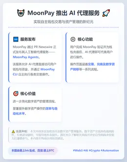 MoonPay推出AI代理服务