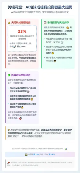 美银调查：AI泡沫成信贷投资者最大担忧