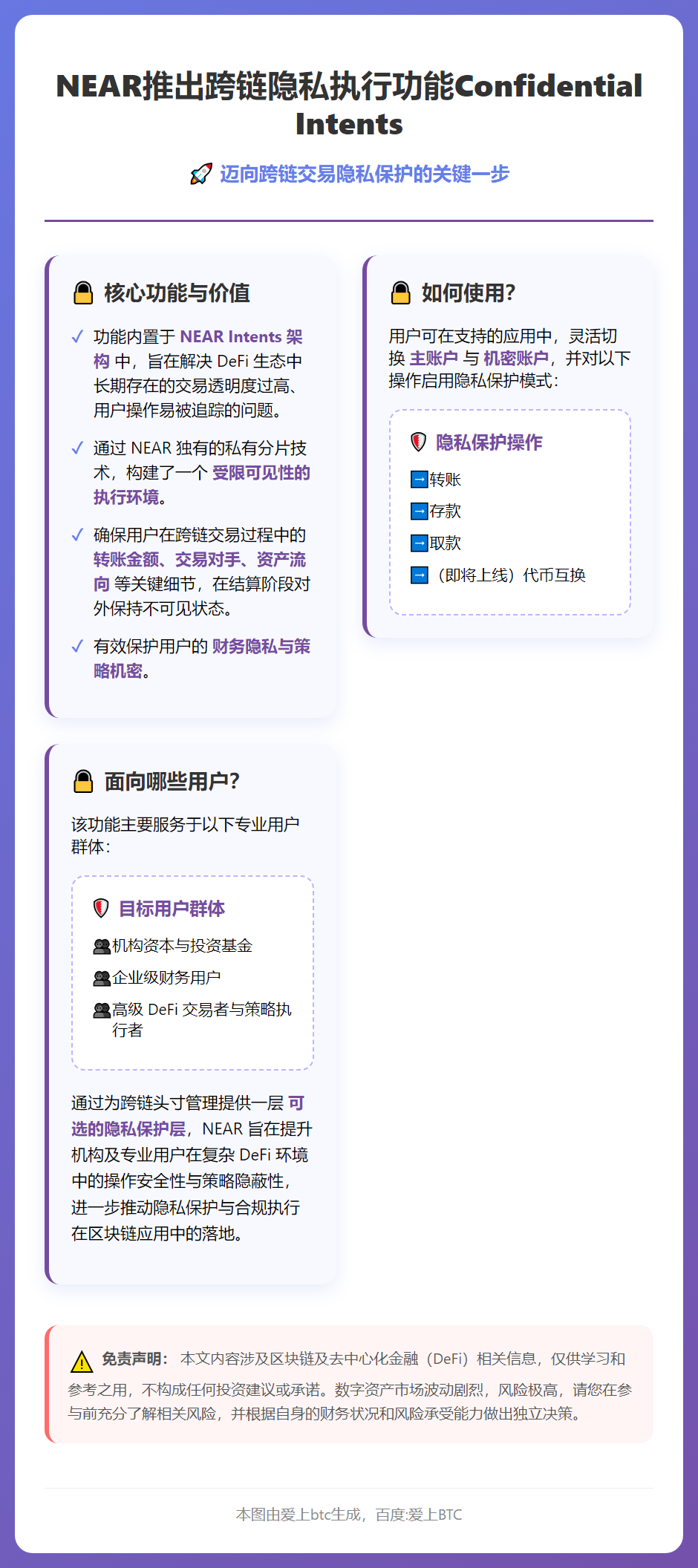 NEAR推出跨链隐私执行功能Confidential Int