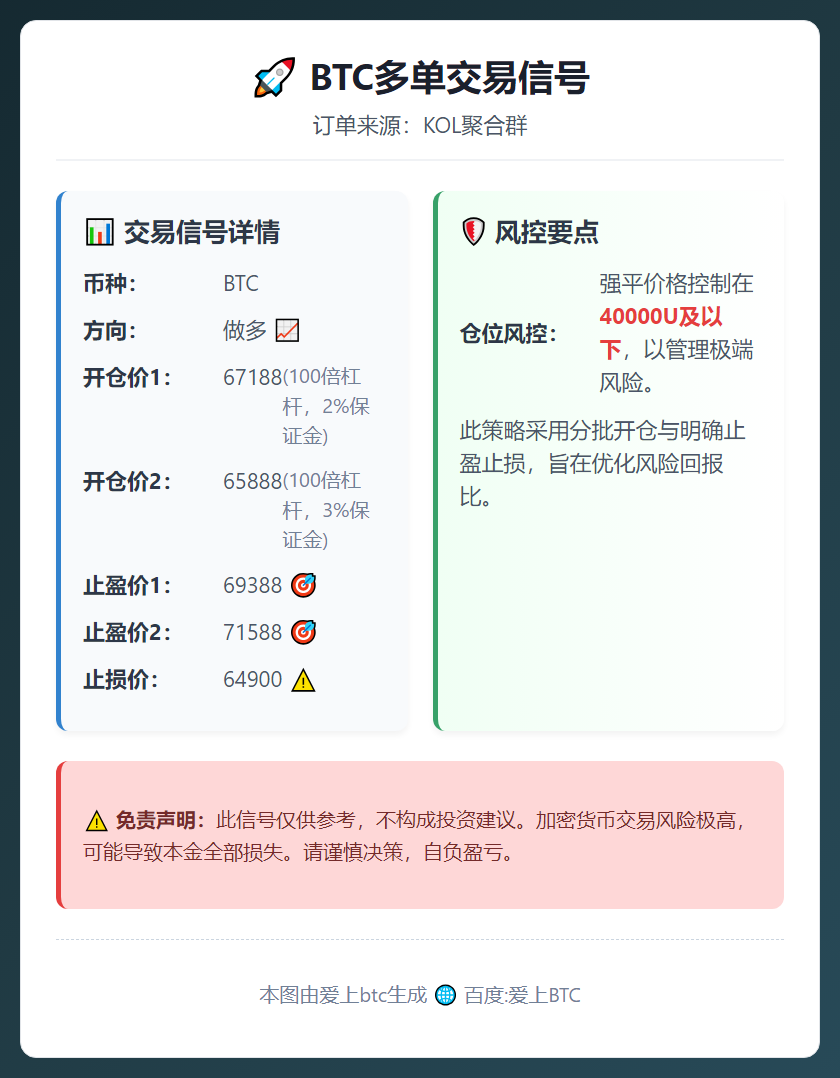 BTC多单交易信号