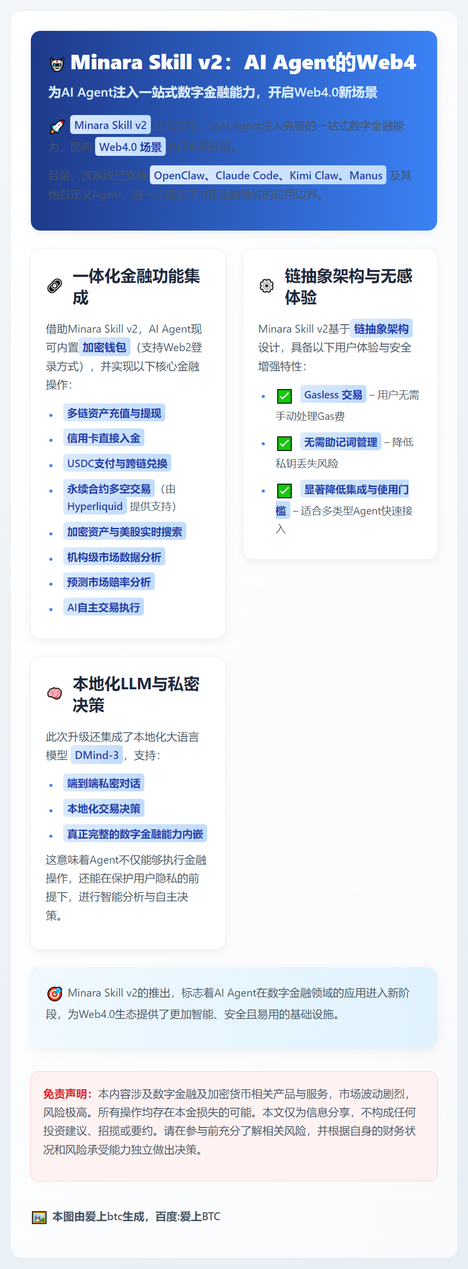 Minara Skill v2：AI Agent的Web4.