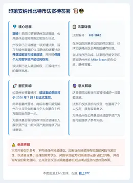 印第安纳州比特币法案待签署