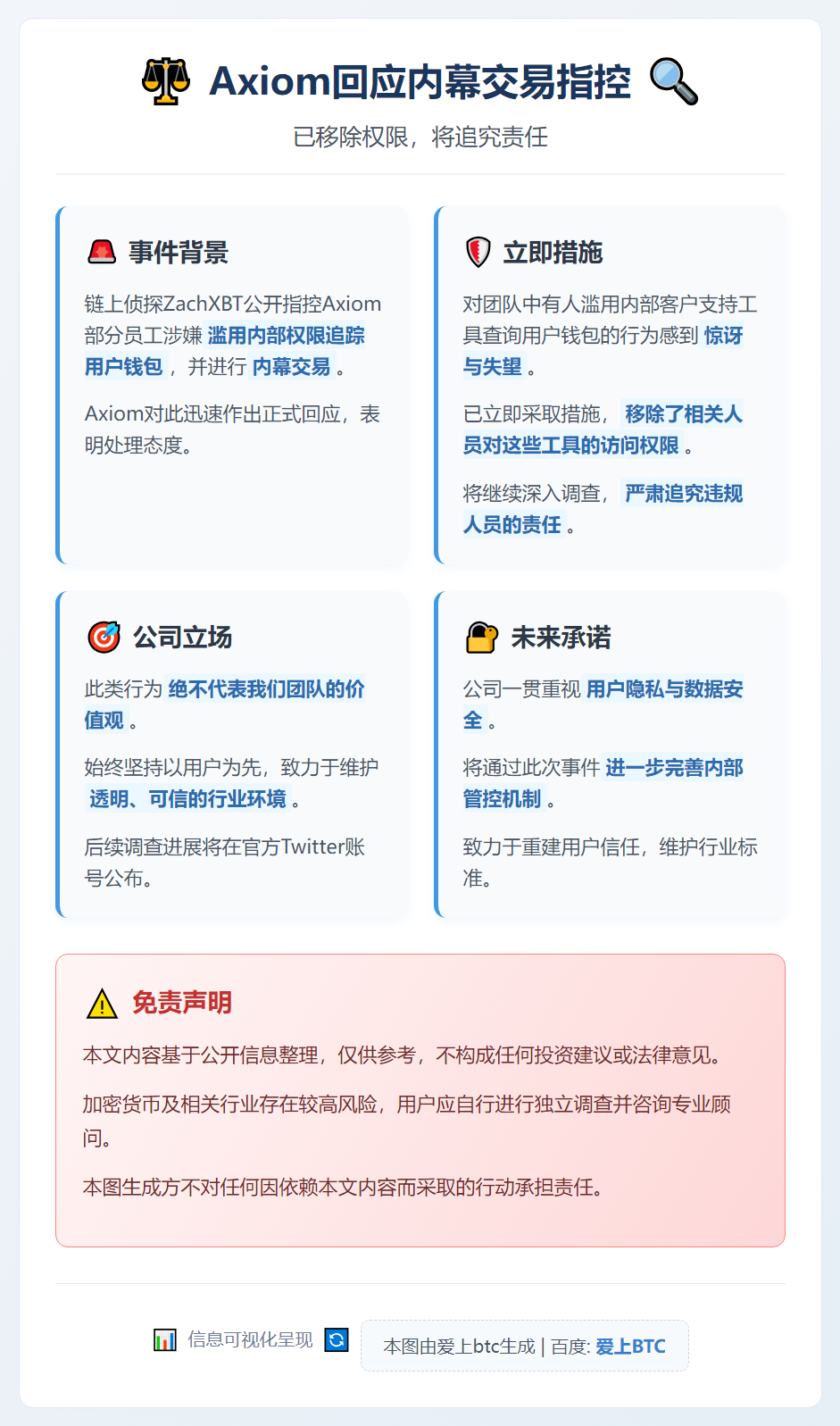 Axiom回应：移除涉案工具访问权限，追究法律责任