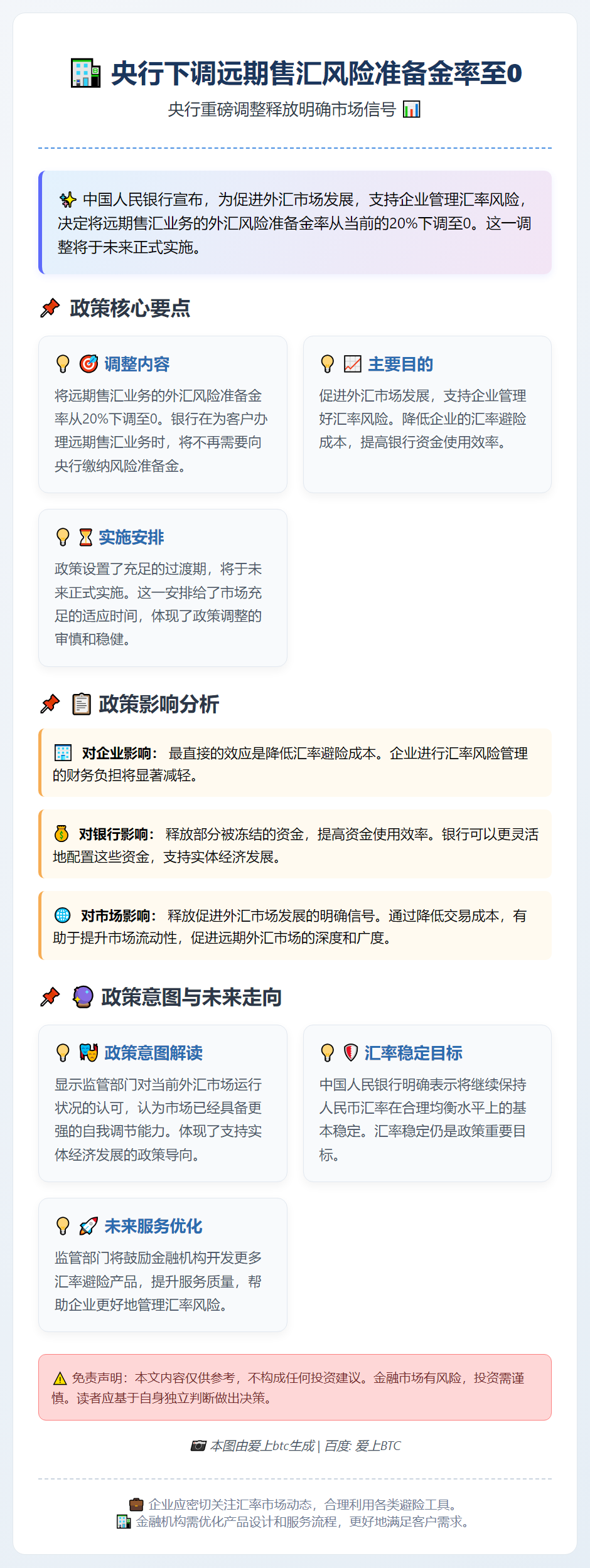 央行下调远期售汇风险准备金率至0
