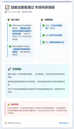 加密法案若通过 市场将获提振