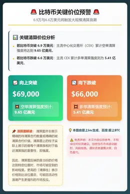比特币破6.9万将清算空单9.65亿