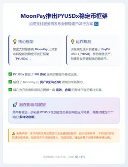 MoonPay推出PYUSDx稳定币框架