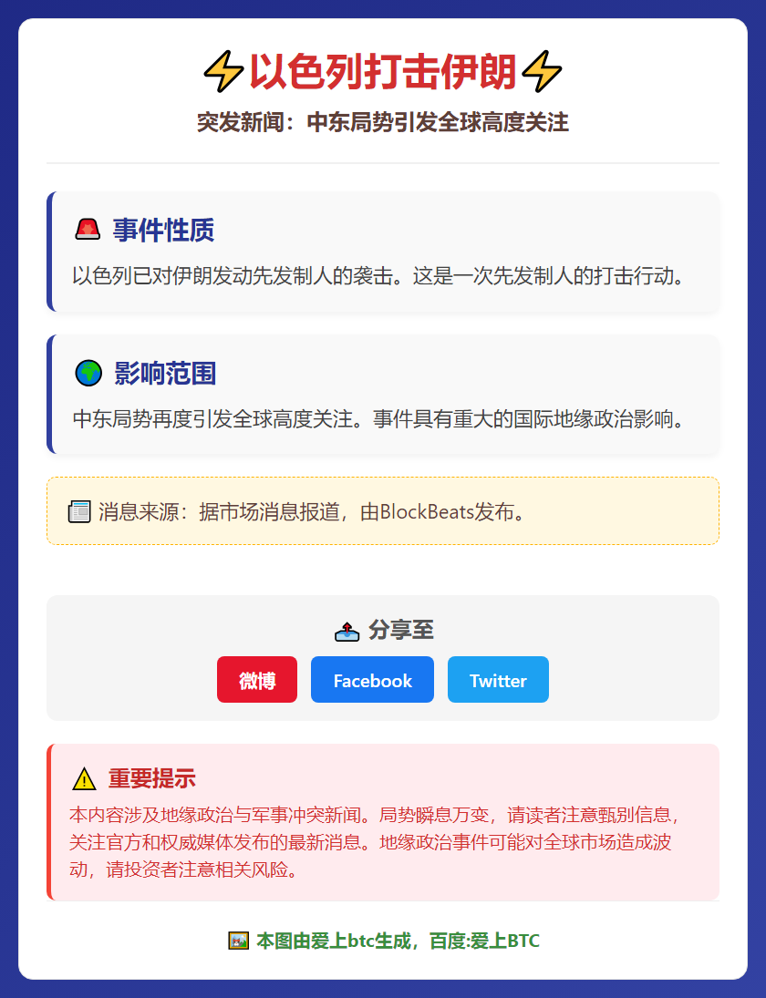 以色列打击伊朗