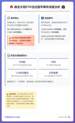麻吉ETH多单强平，清算228万美元