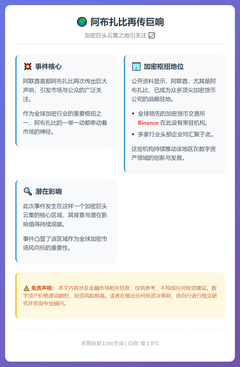阿布扎比再传巨响