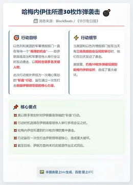 哈梅内伊住所遭30枚炸弹袭击