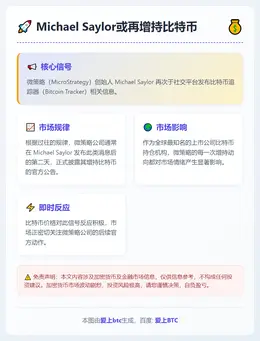 Michael Saylor或再增持比特币