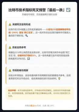 比特币技术指标死叉预警「最后一跌」