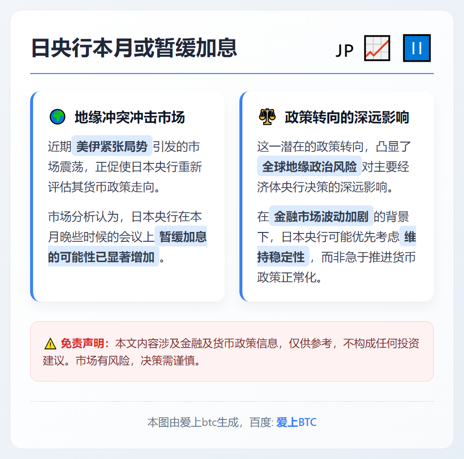 日央行本月或暂缓加息