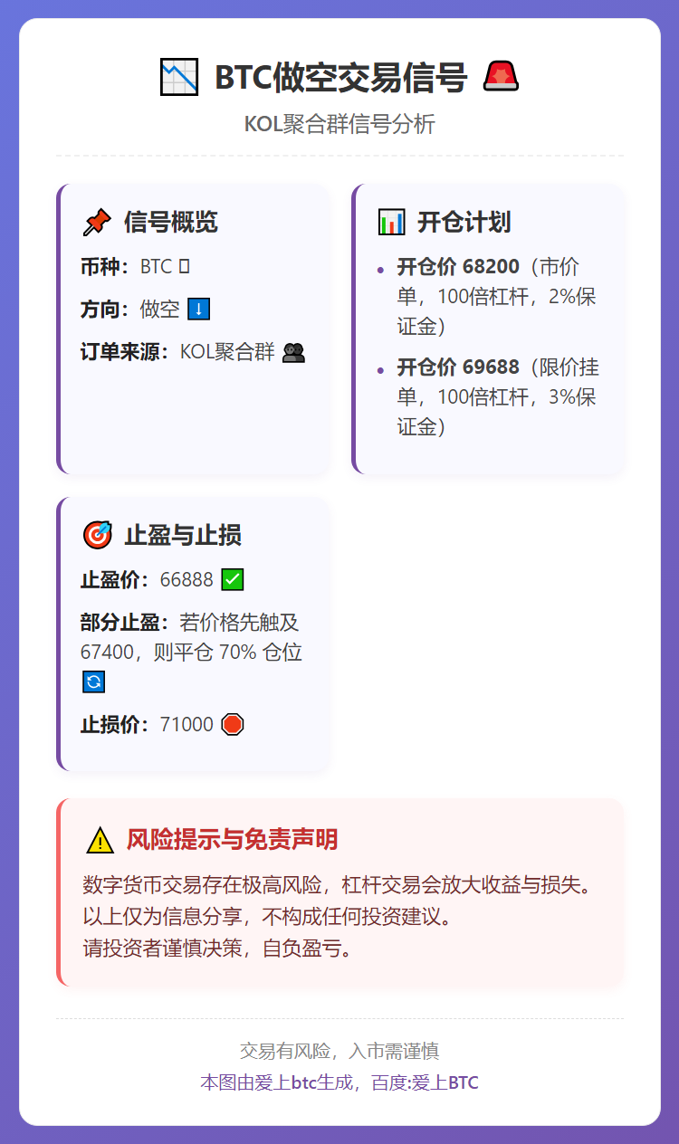 BTC做空交易信号