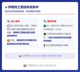 伊朗特工曾提停战条件