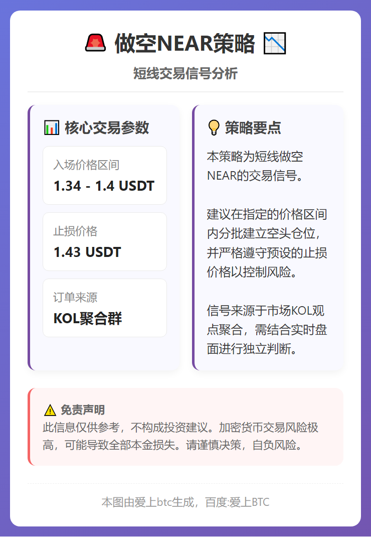 做空NEAR策略