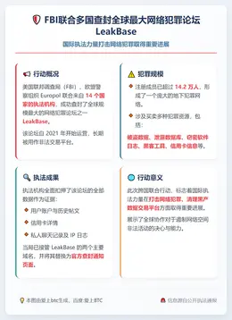 FBI联合多国查封全球最大网络犯罪论坛LeakBase