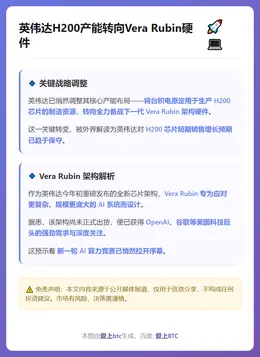 英伟达H200产能转向Vera Rubin硬件