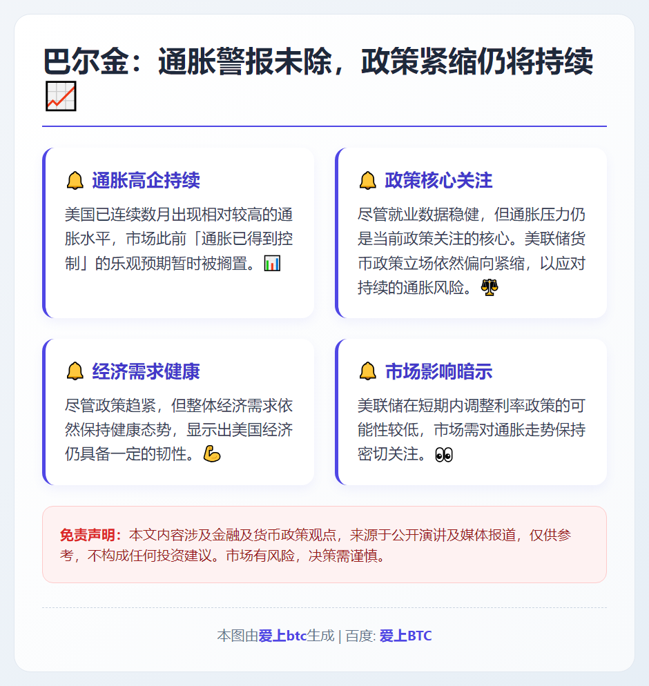 巴尔金：连续数月通胀高企