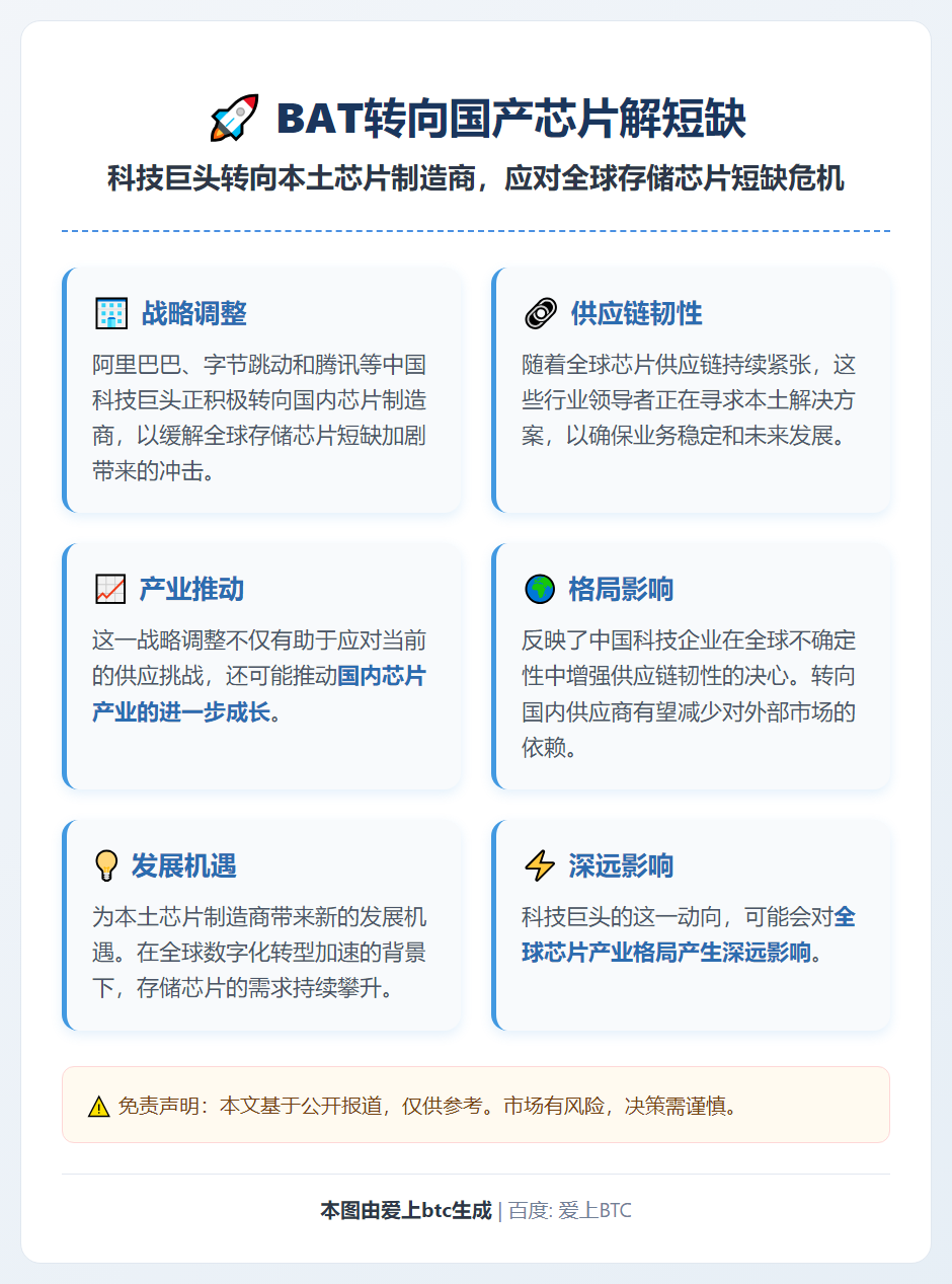 BAT转向国产芯片解短缺