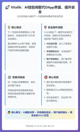 Vitalik：AI钱包将取代DApp界面，提升安全
