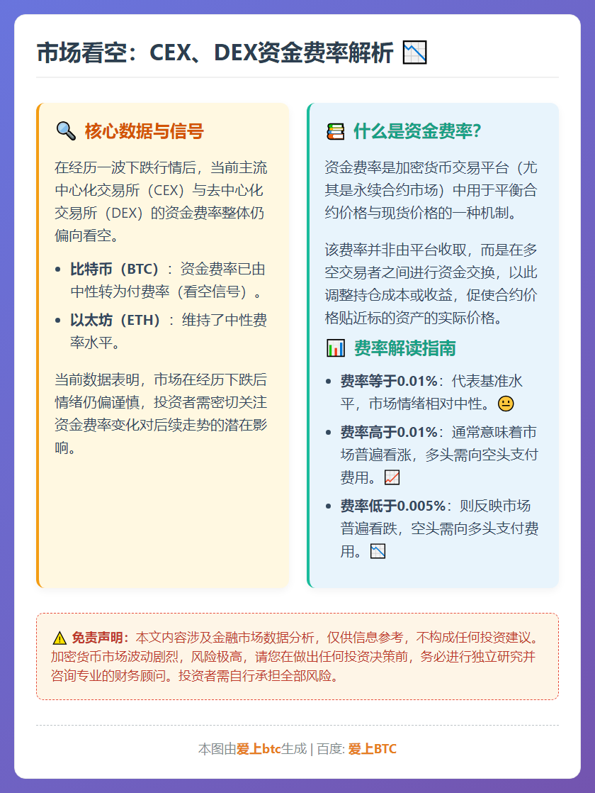 市场看空：CEX、DEX资金费率解析