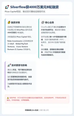 Silverflow获4000万美元B轮融资，Picus C