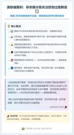 美联储戴利：非农爆冷需关注但勿过度解读