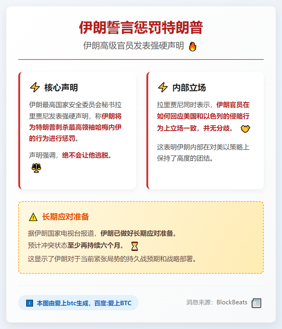 伊朗誓言惩罚特朗普