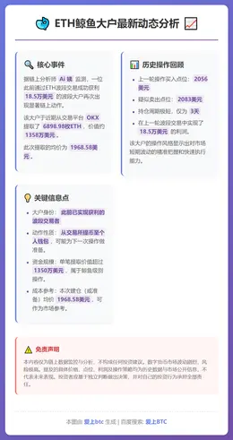 ETH鲸鱼今晨提取6898枚ETH