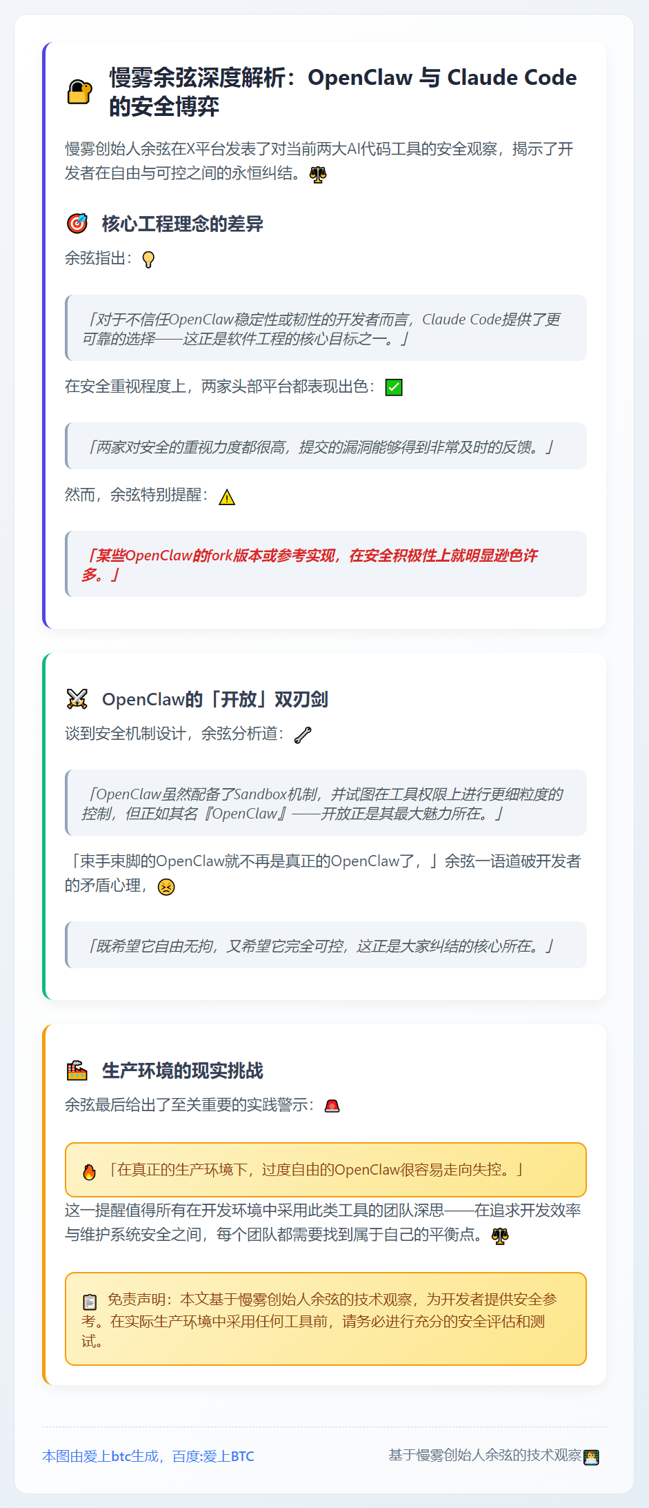 慢雾余弦质疑OpenClaw分叉版本安全性