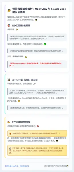 慢雾余弦质疑OpenClaw分叉版本安全性