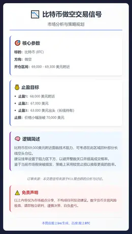 2026-03-08 17:11:39 比特币做空交易信号