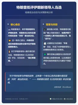特朗普拒评伊朗新领导人当选