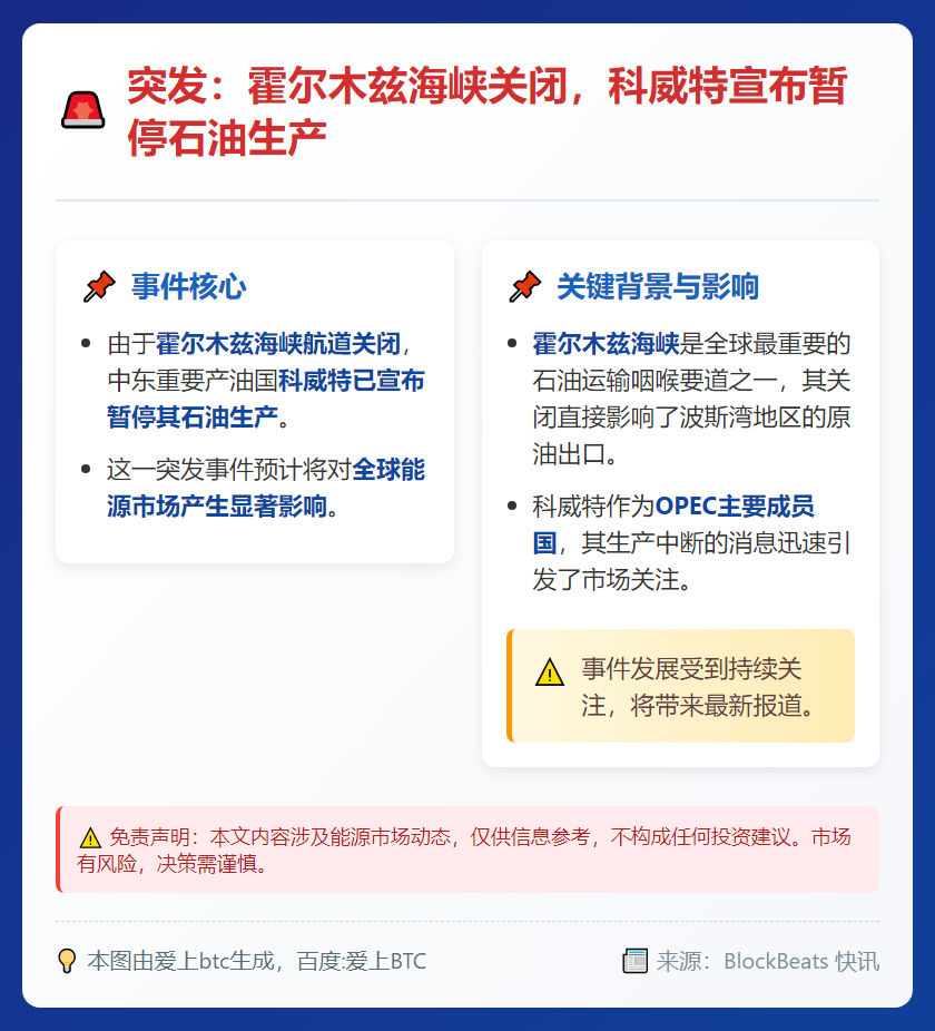 科威特暂停产油