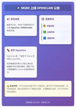 MGBX 3月9日上线OPENCLAW